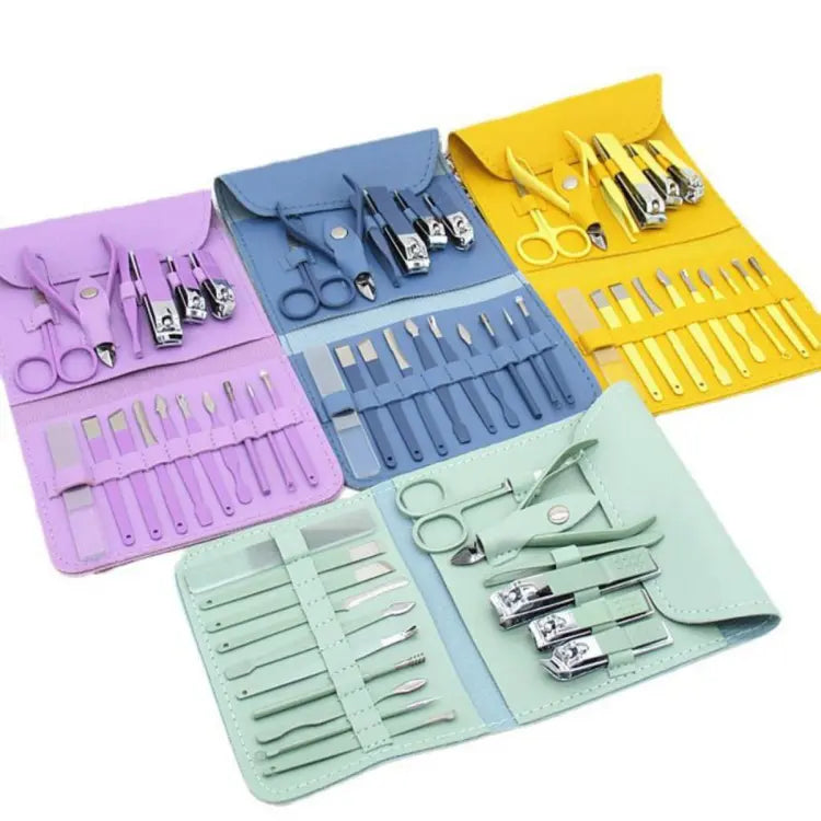 16 in 1 Nail kit Manicure Cutters Nail Clipper Set Padicure nail care set