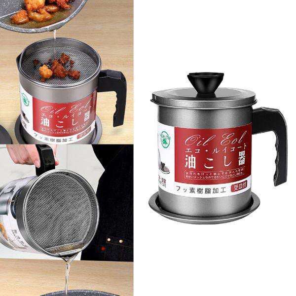 Oil Strainer For Kitchen | Oil Container Pot Filter 1.4 Liter (Without Box)